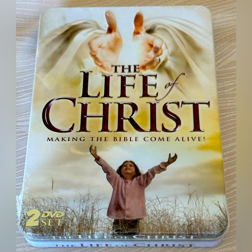 The Life of Christ (DVD, 2010, 2-DVD Set, Tin Case) New Sealed great Easter Gift